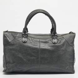 Pre Owned Balenciaga Dark Grey Leather Classic RH Work Bag