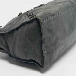 Pre Owned Balenciaga Dark Grey Leather Classic RH Work Bag