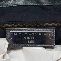 Pre Owned Balenciaga Dark Grey Leather Classic RH Work Bag