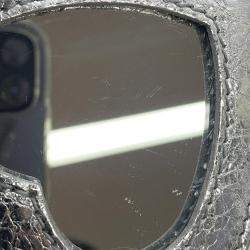 Pre Owned Balenciaga Le Cagoule Silver Leather Nano 2-Way Shoulder Bag