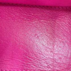 Pre Owned Balenciaga Crush Pink Quilted Nylon Shoulder Bag