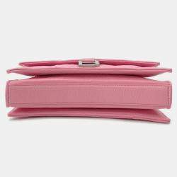 Pre Owned Balenciaga Crush XS Pink Leather Shoulder Bag