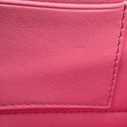 Pre Owned Balenciaga Crush XS Pink Leather Shoulder Bag