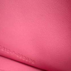 Pre Owned Balenciaga Crush XS Pink Leather Shoulder Bag