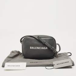 Pre Owned Balenciaga Grey Leather XS Everyday Camera Bag