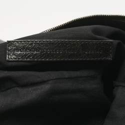 Pre Owned Balenciaga Black Leather Le Cagole Wristlet Pouch