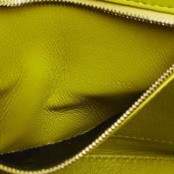 Pre Owned Balenciaga Yellow Leather Small Hourglass Top Handle Bag
