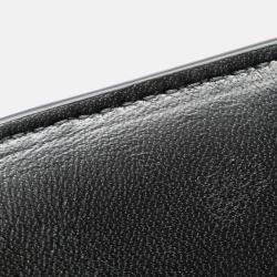 Pre Owned Balenciaga X Adidas Hourglass Crossbody Chain Wallet Shoulder Bag Black White Leather