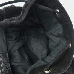 Pre Owned Balenciaga Black Suede Traveller Backpack