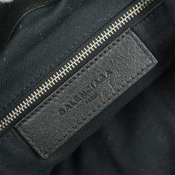 Pre Owned Balenciaga Black Suede Traveller Backpack