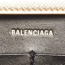 Pre Owned Balenciaga Gold Leather Hourglass Wallet on Chain