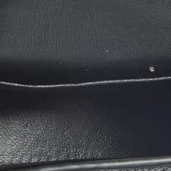 Pre Owned Balenciaga Black Suede Crystals Embellished Nano Hourglass Top Handle Bag