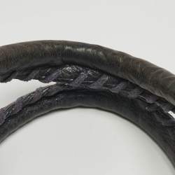 Pre Owned Balenciaga Navy Blue Leather RH Square Tote