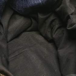 Pre Owned Balenciaga Navy Blue Leather RH Square Tote