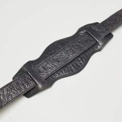 Pre Owned Balenciaga Navy Blue Leather RH Square Tote