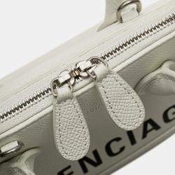 Pre Owned Balenciaga White XXS Calfskin Ville Top Handle Bag