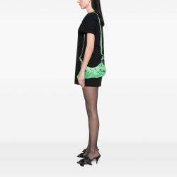 Pre Owned Balenciaga Green Lambskin Motocross Le Cagole XS