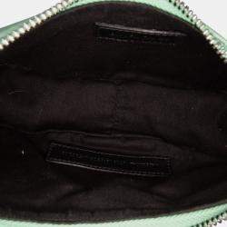 Pre Owned Balenciaga Green Lambskin Motocross Le Cagole XS