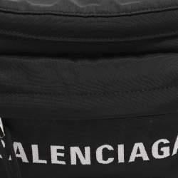 Pre Owned Balenciaga Black Nylon Explorer Belt Bag