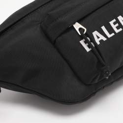 Pre Owned Balenciaga Black Nylon Explorer Belt Bag