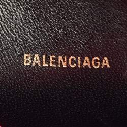 Pre Owned Balenciaga Neon Pink Leather XS Ville Camera Bag