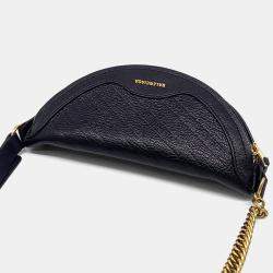 مملوكة مسبقًا Balenciaga Black Leather Souvenir Bag XXS