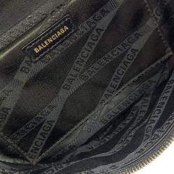 مملوكة مسبقًا Balenciaga Black Leather Souvenir Bag XXS