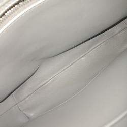 Pre Owned Balenciaga Silver Leather Mary Kate Sling Shoulder Bag