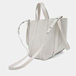 Pre Owned Balenciaga Cream Fabric Everyday North South Bag
