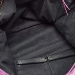 Pre Owned Balenciaga Purple Leather Classic City Tote