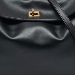 Pre Owned حقيبة بالنسياغا روديو جلد أسود متوسط بيد علوية