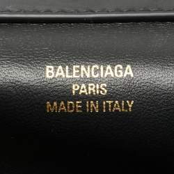 Pre Owned حقيبة بالنسياغا روديو جلد أسود متوسط بيد علوية