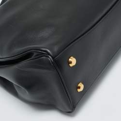 Pre Owned حقيبة بالنسياغا روديو جلد أسود متوسط بيد علوية