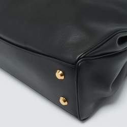 Pre Owned حقيبة بالنسياغا روديو جلد أسود متوسط بيد علوية