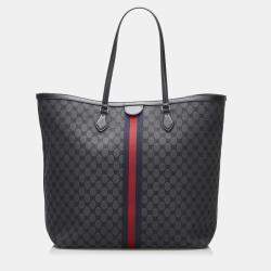Pre Owned Balenciaga Black The Hacker Project Graffiti BB Supreme Tote