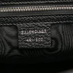 Pre Owned Balenciaga Black The Hacker Project Graffiti BB Supreme Tote