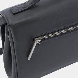 Pre Owned Balenciaga Grey Small Smooth Calfskin Bel Air Clutch On Strap