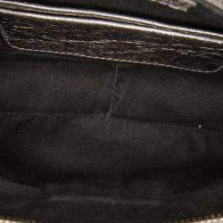 Pre Owned Balenciaga Silver Mini Metallic Le Cagole