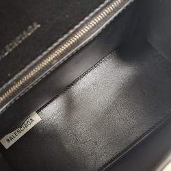 Pre Owned Balenciaga Leather Black Small Hourglass Bag