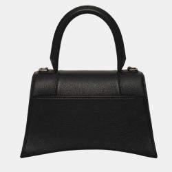 Pre Owned Balenciaga Leather Black Small Hourglass Bag