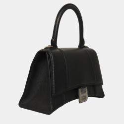 Pre Owned Balenciaga Leather Black Small Hourglass Bag