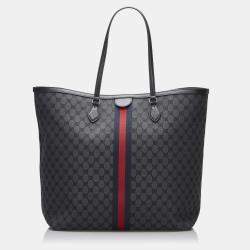Pre Owned Balenciaga Black The Hacker Project Graffiti BB Supreme Tote
