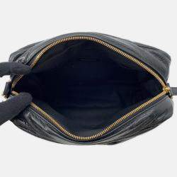 Pre Owned Balenciaga Monaco Black Calf Leather Camera Bag