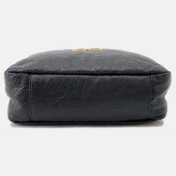 Pre Owned Balenciaga Monaco Black Calf Leather Camera Bag