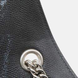 Pre Owned Balenciaga Graffiti Chain shoulder Black/Blue Leather