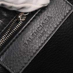 Pre Owned Balenciaga Black Papier A6 Tote Shoulder Bag