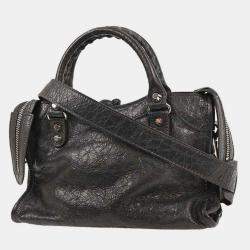 Pre Owned Balenciaga Gray Classic Mini City 2way Handbag