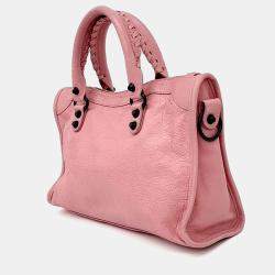 Pre Owned Balenciaga Pink Leather Le City Small