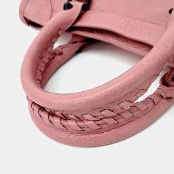 Pre Owned Balenciaga Pink Leather Le City Small
