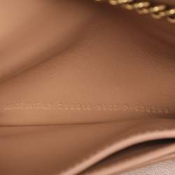 Pre Owned Balenciaga Beige Croc Embossed Leather XS Crush Chain Shoulder Bag